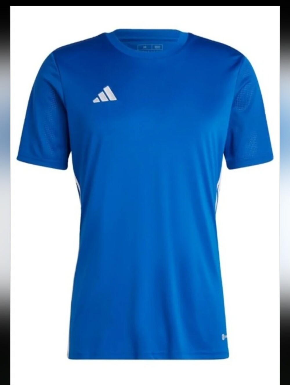 NWT Men's SIZE XLT Royal Blue With White Stripes Jersey Top From Adidas